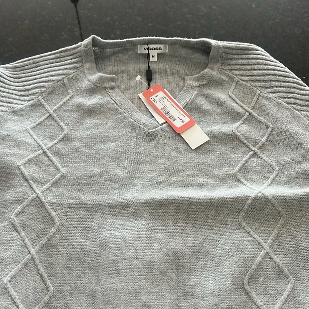 Brand new - Vigoss Light Grey sweater - size M